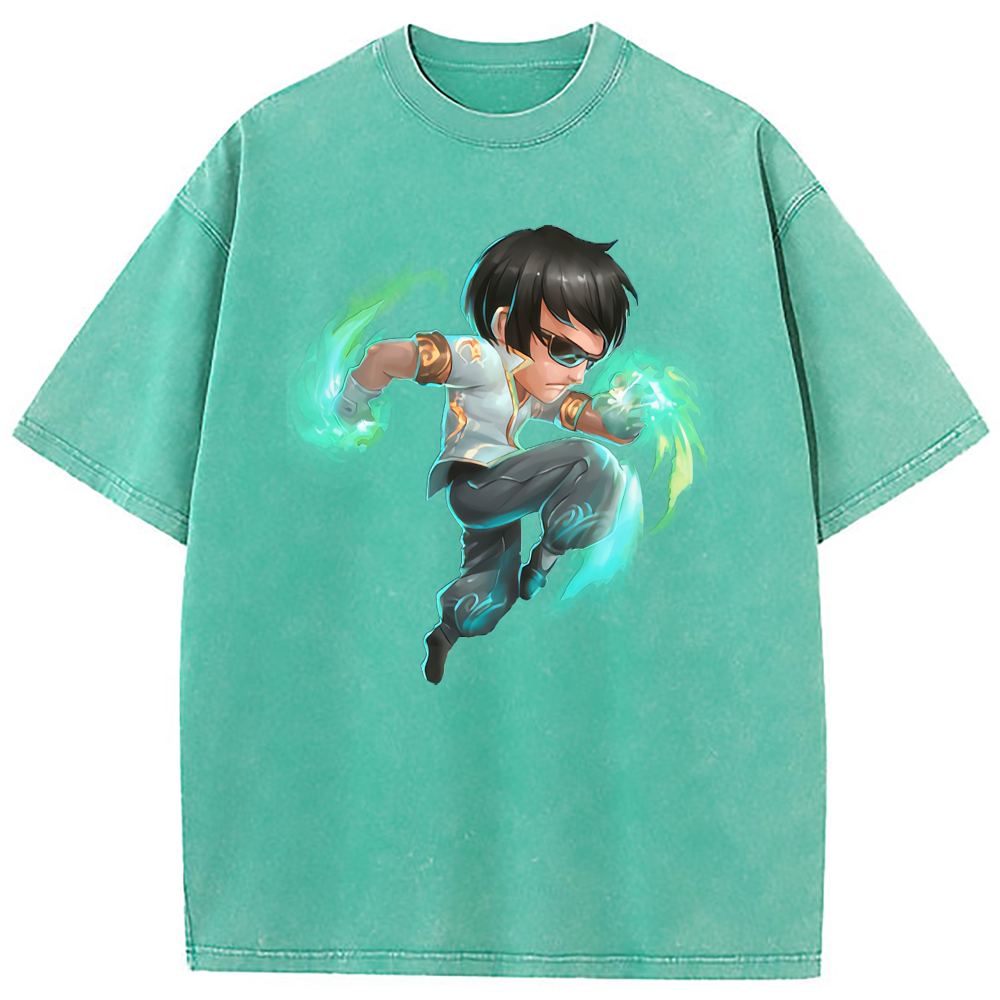 （画像用） リーグ・オブ・レジェンド League of Legends LOL 綿100% ヴィンテージ風 半袖Tシャツ（フロントプリント）